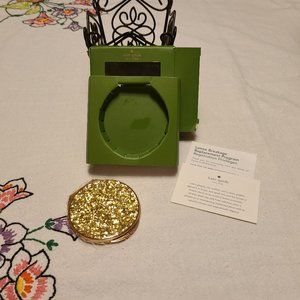 Kate Spade New York Simply Sparkling Gold Compact Mirror